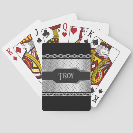 メタルパーソナライズされたおよびチェーンブラック トランプ (裏面)