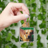 メタルパーソナライズされたフォトフレームのキーチェーン キーホルダー (手)