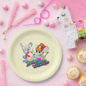 メタルファントイースター紙プレート（黄色） ペーパープレート (パーティー)