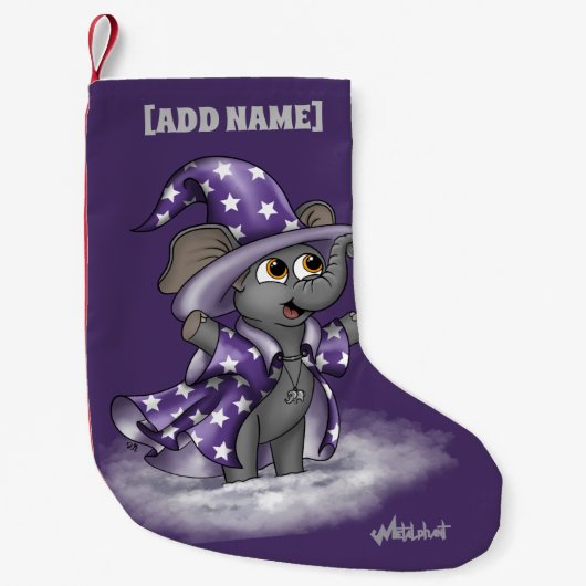 メタルファントウィルバーインウィンターストッキング スモールクリスマスストッキング (正面)