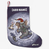 メタルファントウィルバースノーエンジェルストッキング スモールクリスマスストッキング (正面)