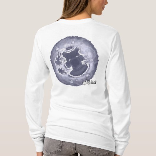 メタルファントウィルバースノーエンジェルズウィメンズ長袖 Tシャツ (裏面)