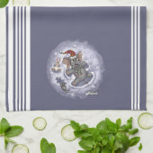 メタルファントウィルバー雪エンジェルズキッチンタオル キッチンタオル (折り畳み)