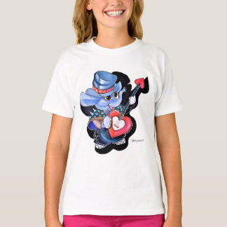 メタルファントハートギターガールズTシャツ Tシャツ