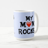 メタルファントハートギター私の母の岩マグカップ コーヒーマグカップ (正面右)
