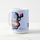 メタルファントハートギター私の母の岩マグカップ コーヒーマグカップ (正面左)