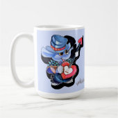 メタルファントハートギター私の母の岩マグカップ コーヒーマグカップ (左)