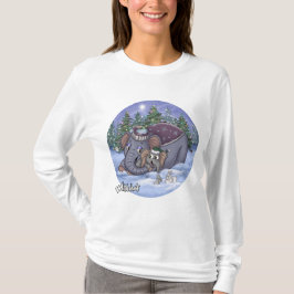 メタルファント ウィルバー&ママ 女性用長袖Tシャツ Tシャツ