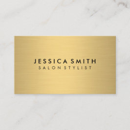 メタルフェイク金ゴールドブラシ 名刺