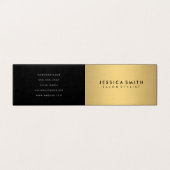 メタルフェイク金ゴールドブラシ 名刺 (外部フラット)