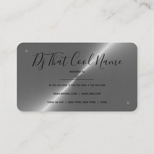 メタルフェイクPro-DJコントローラ 名刺 (裏面)