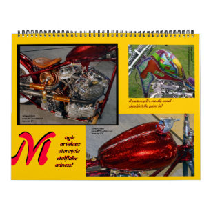 メタルフレークマッドネス巨大サイズバイク絵を描2014 カレンダー
