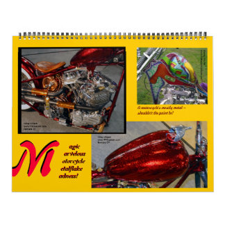 メタルフレークマッドネス巨大サイズバイク絵を描2014 カレンダー