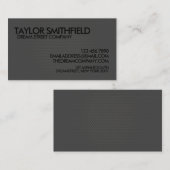 メタルブラックモダンプロフェッショナル名刺 名刺 (正面/裏面)