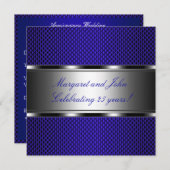 メタルブルーシルバー25周年記念パーティーイベント 招待状 (正面/裏面)