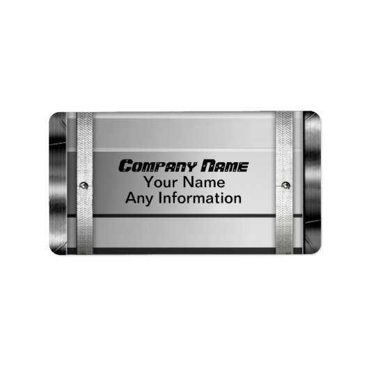 メタルプレートラベル ラベル (正面)