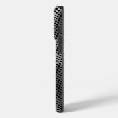 メタルプレート01x4ブラックBGの水玉模様 Case-Mate iPhoneケース (裏面 / 左)