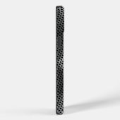 メタルプレート01x4ブラックBGの水玉模様 Case-Mate iPhoneケース (裏面 / 右)