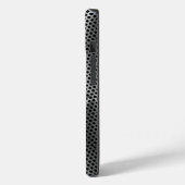 メタルプレート01x4ブラックBGの水玉模様 Case-Mate iPhoneケース (裏面 / 左)