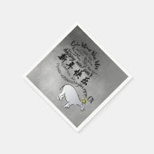 メタルベト中国のナムオックス旧正月2021 N スタンダードカクテルナプキン (角)