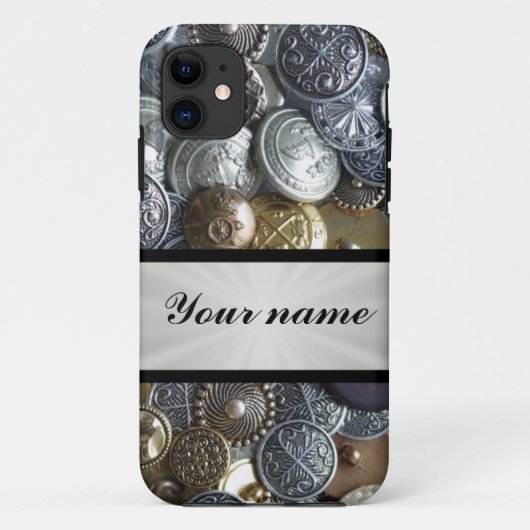 メタルボタンコレクション Case-Mate iPhoneケース (裏面)