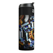 メタルボルポップ・アートのトパーソナライズされた タンブラー (回転左)