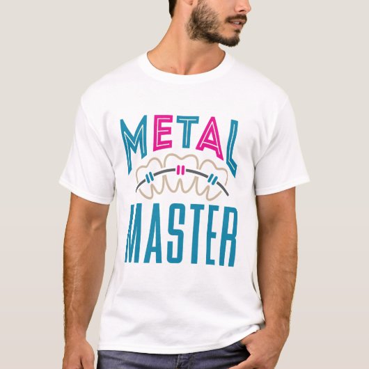 メタルマスター歯科矯正医ブレース Tシャツ (正面)