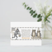 メタルモンキー生まれ〔占星術の〕十二宮図ジェミニ1980 ポストカード (スタンド正面)