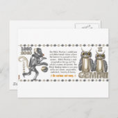 メタルモンキー生まれ〔占星術の〕十二宮図ジェミニ1980 ポストカード (正面/裏面)