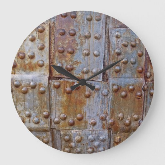 メタルラストルックラウンド（大）壁時計 ラージ壁時計 (正面)