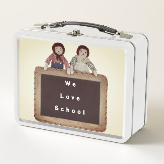 メタルランチボックスラッゲディアン&アンディ私たちは学校を愛する メタルランチボックス (正面)
