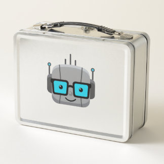 メタルランチボックス: 844-AI-NERDSでテクをパック メタルランチボックス