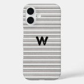 メタルリッジ効果グモノグラムのレイ Case-Mate iPhoneケース (裏面)