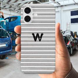 メタルリッジ効果グモノグラムのレイ iPhone 16ケース