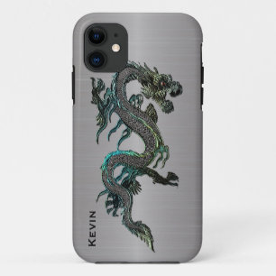 メタルルックアジアドラゴンiPhone 5Sケース iPhone 11 ケース