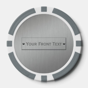 メタルルックカスタムトランプのポーカーチップ ポーカーチップ
