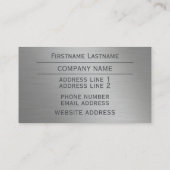 メタルルックカスタム名刺 名刺 (裏面)