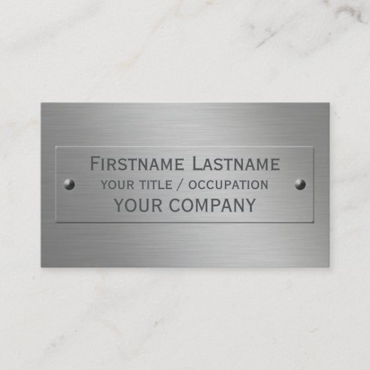 メタルルックカスタム名刺 名刺 (正面)