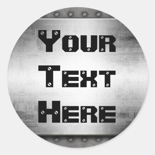 メタルルックステッグランジカー ラウンドシール (正面)