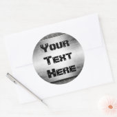 メタルルックステッグランジカー ラウンドシール (封筒)