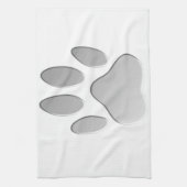 メタルルックドッグポープリント キッチンタオル (縦)