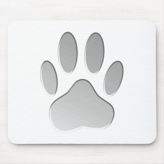 メタルルックドッグポープリント マウスパッド (正面)