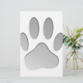 メタルルックドッグポープリント 便箋 (スタンド正面)