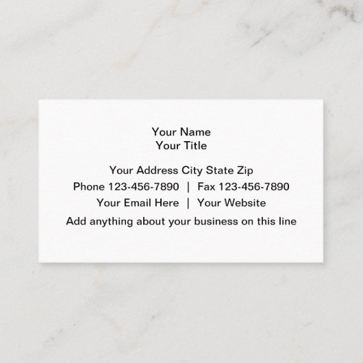 メタルルック名刺 名刺 (裏面)