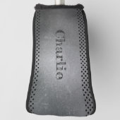 メタルルック名前をカスタムするパターカバー ゴルフヘッドカバー (回転90)