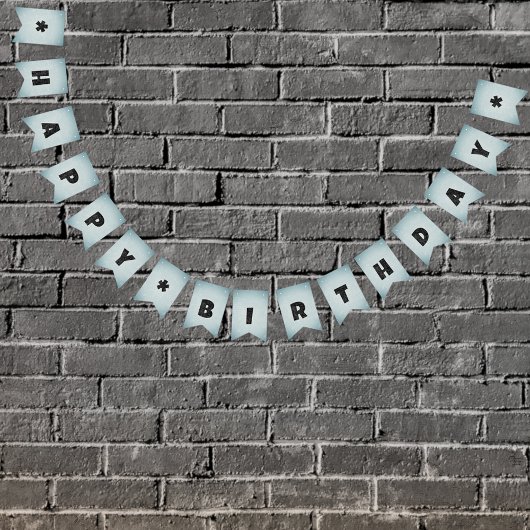 メタルルック誕生日/任意のカスタムメッセージオス バンティングフラッグ