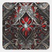 メタルルビーアート スクエアシール (正面)