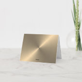 メタル上独身ののミニマルハートスパイラフェイクル サンキューカード (裏面)