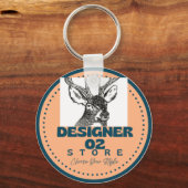 メタル円キーチェーン キーホルダー (裏面)