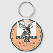 メタル円キーチェーン キーホルダー (裏面)